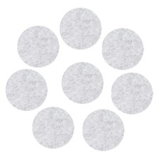 8pcs 5 Inch Round Adhesive Backed Felt for Household Application, Light Grey