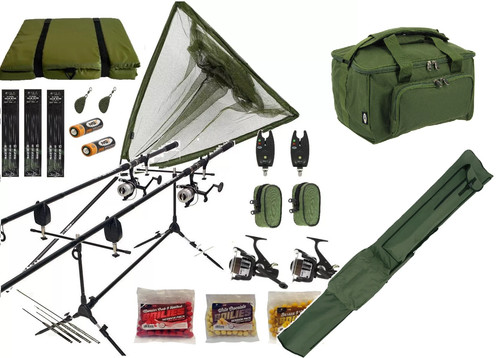 Full carp fishing - fishing, rods