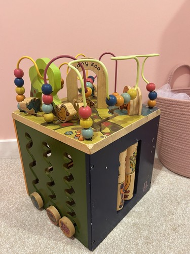 Zany zoo activity cube - activity, wooden