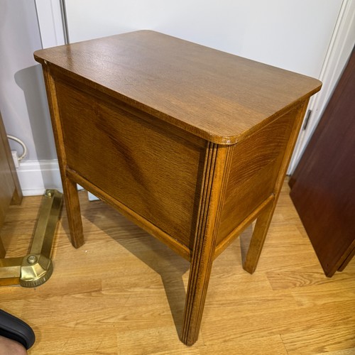 Vintage oak bedside cabinet - vintage,