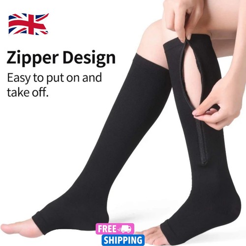 Zipper compression socks - compression, for
