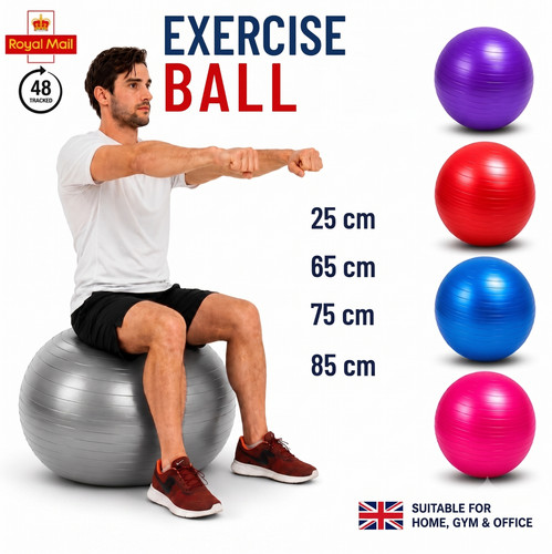 Yoga gym ball 25cm - yoga, 75cm