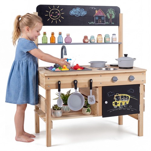 Outdoor mud kitchen for kids - kitchen,