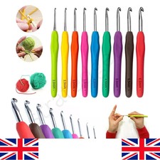 9Pc Crochet Hooks Set Soft