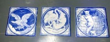 Antique Minton 3 Fable Tiles Bundle