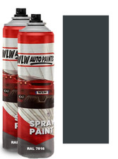Double Pack Spray Paint For Anthracite Grey RAL 7016 Perfect Finish 400ml garden