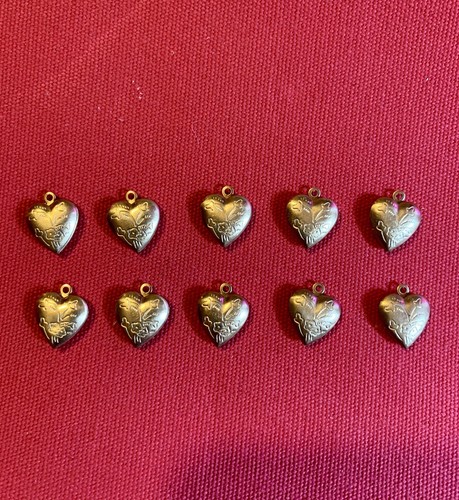 Brass heart shaped - 10,