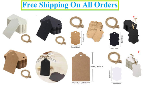 Gift tags paper eco kraft - paper,