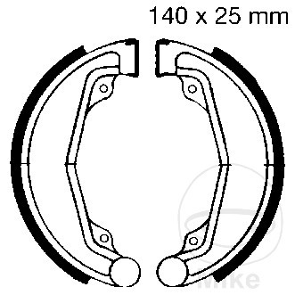 41367 spring brake shoes - shoes, altn