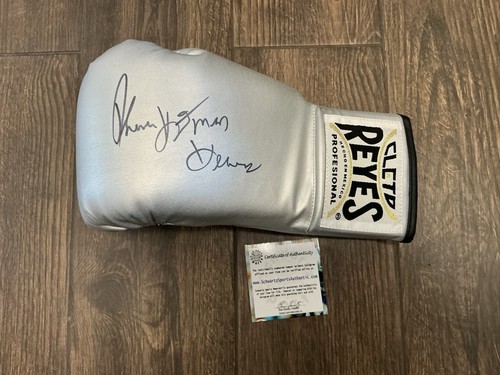 Thomas hearns signed silver - thomas,