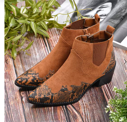 Bnib womens block heel zip - heel, up