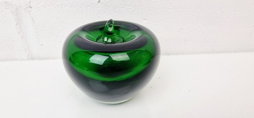 Vintage glass decorative apple - vintage,
