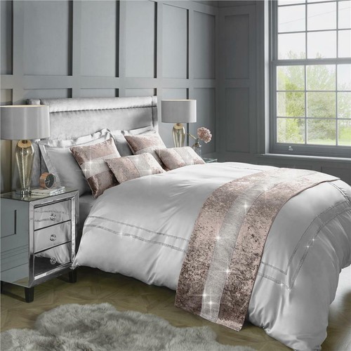 Blush pink diamante - &, crushed