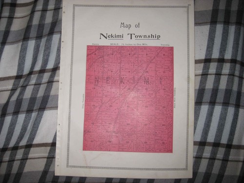 Antique 1909 nekimi - 1909, township