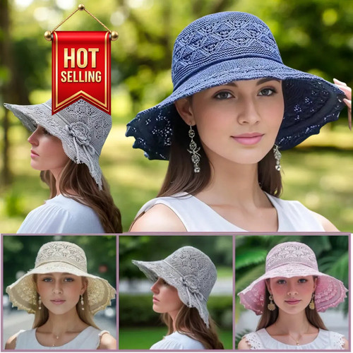 Ladies foldable sun cap beach - ladies,