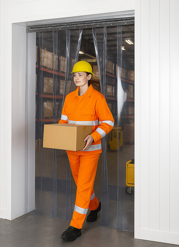 Pvc strip curtain warehouse - curtain,