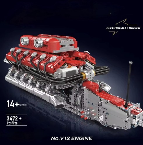 Motorised v12 engine building - engine,