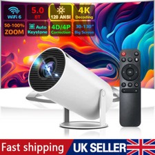 5G 4K Projector Smart HD LED WiFi Bluetooth HDMI USB Android Office Home Theater