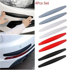 Car Strip Anti-rub Guard Corner Protector Bumper 4x Fiber Universal Carbon Body