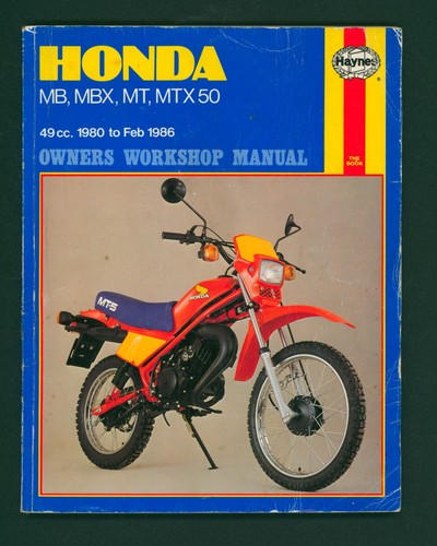 Honda mbx mtx 50 haynes - honda, mb
