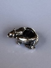 Authentic Trollbeads Rare HTF Retired Mink Sterling Silver Bead Charm! 925 LAA