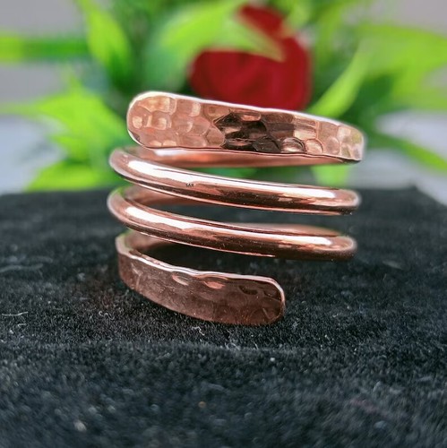 Pure copper wrap ring - pure,