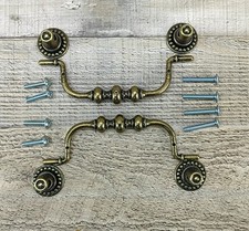 Vintage brass drawer handle - vintage,