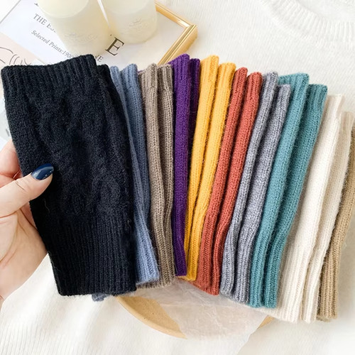 Women soft cashmere fingerless - soft,