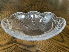 Waterford SEAHORSE Oval Scalloped Boat Bowl 12 3/4"