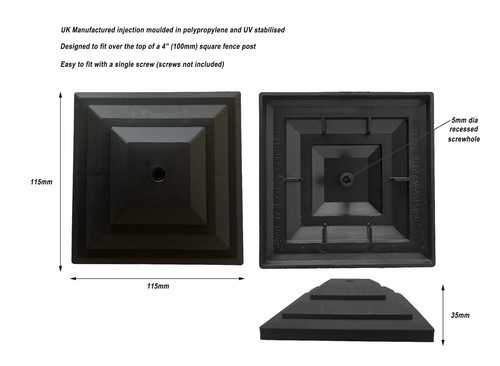 Pack black plastic - black, fence