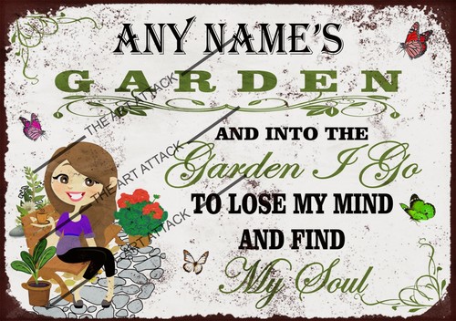 Personalised garden metal - , wall