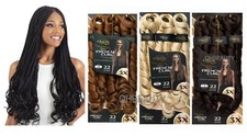 CHERISH SYNTHETIC CURLY BOUNCY HAIR EXTENSION BRAID - 3 x SPIRAL FRENCH CURL 22