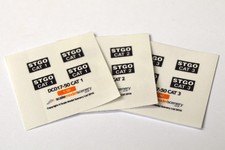 12 x 1:50 SCALE STGO CAT 1, 2, 3 LORRY / TRUCK / TRAILER DECALS/STICKERS CORGI