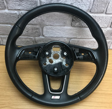 Genuine Audi S4 8W, black leather steering wheel. DSG type. A4 S Line etc.  4C
