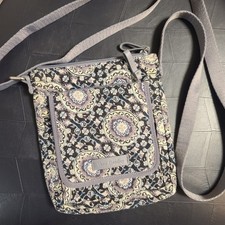 Vera Bradley Cotton Quilted Cross Body Wallet Bag