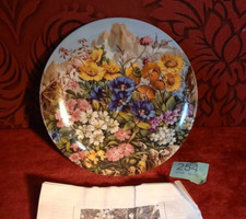 German Furstenberg Wild flowers by Hans Grub plate - zwishen den felsen - cert