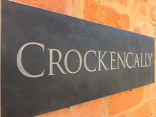 PREMIUM QUALITY SLATE HOUSE SIGNS 600 X 200MM ANY COLOUR LETTERS