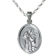 Sterling silver St Francis and