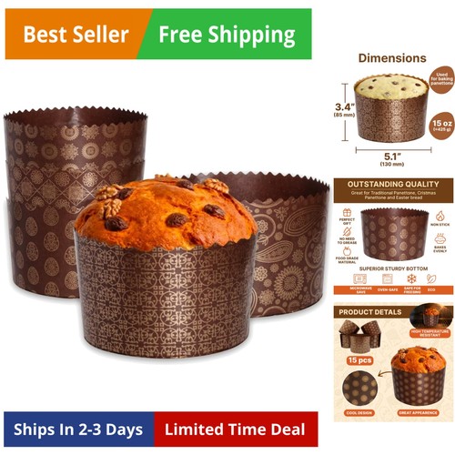 15oz round panettone - round,
