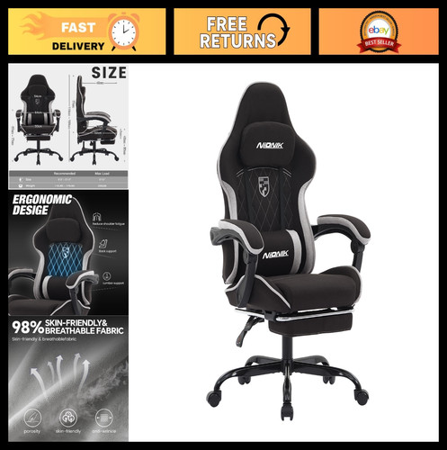 Ergonomic gaming chair with - ergonomic,