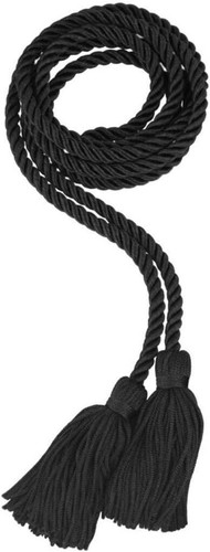 Black graduation honor - black,