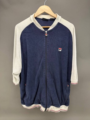 Vtg fila velour mens navy - vtg,