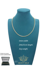 9ct Gold XP 5mm Smooth Belcher