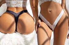 Ladies Lace Panties String Sexy Briefs Thongs Underwear Lingerie Dress UK