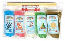Christmas Candy Floss Cotton Sugar EiF Exclusive 5 Bags x 200g (7oz) + 10 sticks