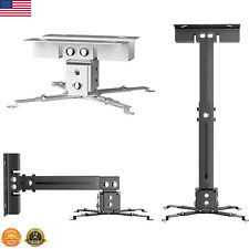 3in1 Universal 360° Swivel Tilt Projector Mount Ceiling Wall Holder Bracket 13kg
