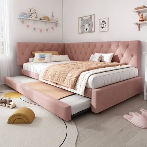 Velvet upholstered bed daybed - velvet,