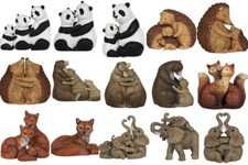 Resin Animal Ornament Fox Bear Penguin Panda Hedgehog Rabbit VARIOUS DESIGNS