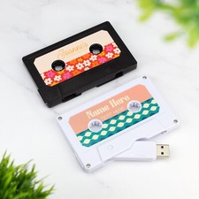 Custom Cassette Style USB Flash Drive 32GB Storage