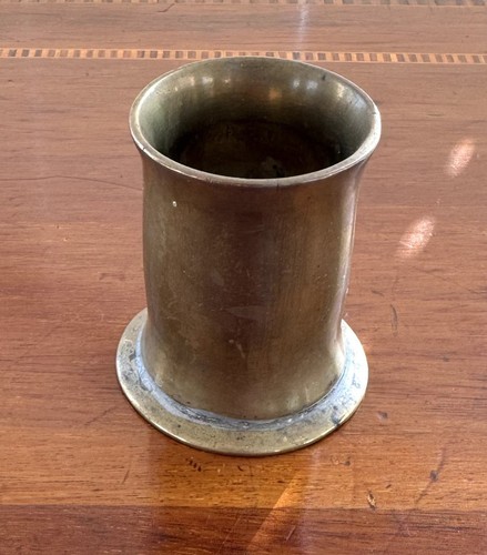 Brass artillery shell case - brass,